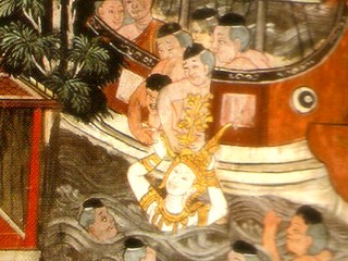 King Devanampiyatissa receives the Bodhi Tree
